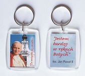 Brelok akrylowy - św. Jan Paweł II (wzór 4)