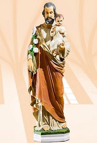 754 - Figura św. Józef Opiekun 80 cm - DOSTĘPNY OD RĘKI