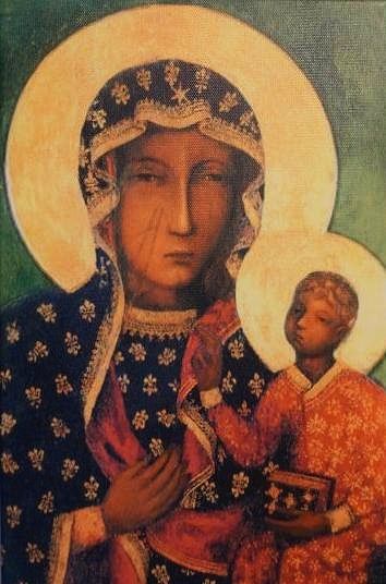 Obraz Matki Boskiej Częstochowskiej 50 x 70 cm