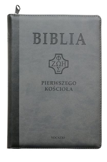 Biblia Pierwszego Kościoła - Okłada PU, z paginatorami i suwakiem