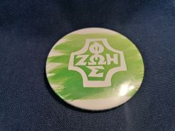 Przypinka button 5,6 cm zielona Foska