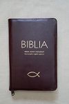 Biblia Pismo Święte Edycja św.Pawła  - oprawione w skórę naturalną z suwakiem