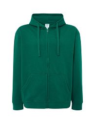 Bluza z kapturem rozpinana zielona JHK KG-KELLY GREEN