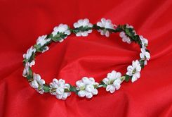 Wianek komunijny zielony