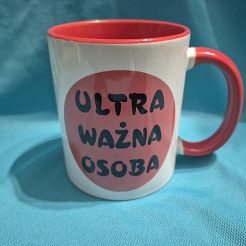 Kubek czerwony Ultra Ważna Osoba