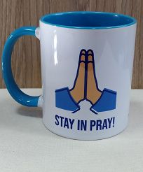 Kubek z kolorowym wnętrzem -  Stay in pray