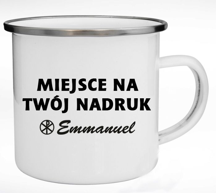 Kubek metalowy z własnym nadrukiem