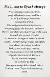 Obrazki - Ojciec Święty Franciszek - modlitwa (rewers)
