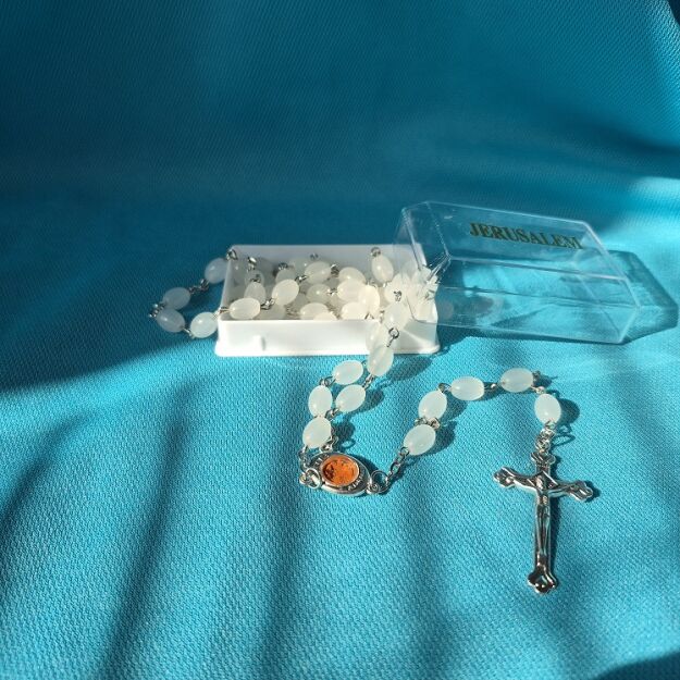 Różaniec komunijny w pudełku (wzór 19)