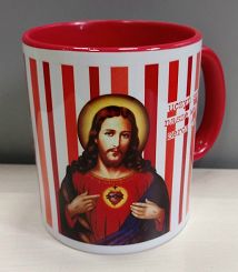 Kubek z kolorowym wnętrzem - Jezu, cichy i serca pokornego