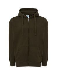 Bluza z kapturem rozpinana zielona JHK KH-KHAKI