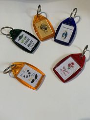 Brelok akrylowy kolorowy - różne wzory