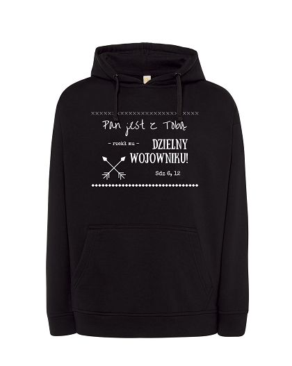 Bluza czarna Pan jest z Tobą rzekł mu dzielny wojowniku! Sdz 6,12