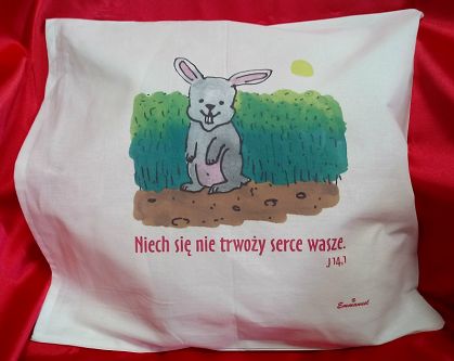 Poduszka przytulanka - Niech się nie trwoży serce wasze