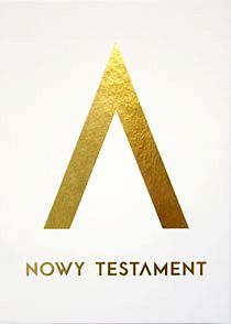 Nowy Testament - napis złocony