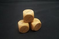 Kostki drewniane z cytatami Pisma Świętego
