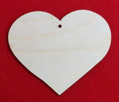 Serce DREWNIANE 7 cm - decoupage