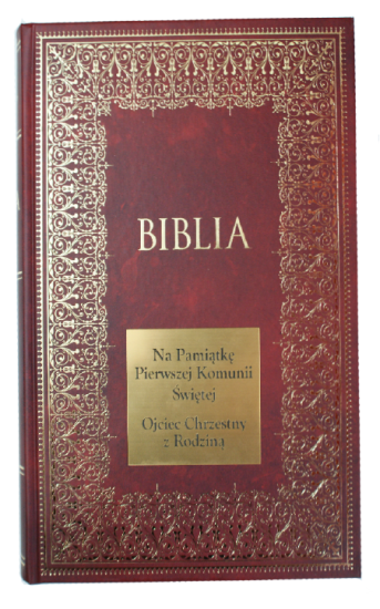 BIBLIA RODZINNA  z grawerem