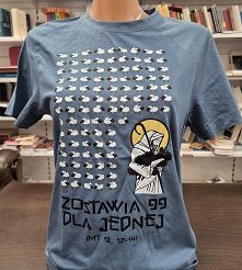Koszulka stalowoniebieska Zostawia 99 dla jednej