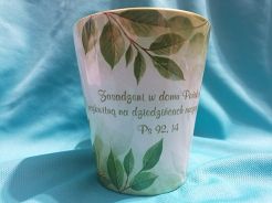 Kubek kolorowy latte Zasadzeni w domu Pańskim...