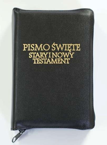Pismo Święte Edycja w skórze z zamkiem (mały format) - najnowszy przekład