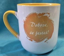 Kubek żółty Dobrze ze jesteś 290 ml