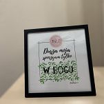 Obrazek w ramce 20x20 cm Grafika z cytatem - 2