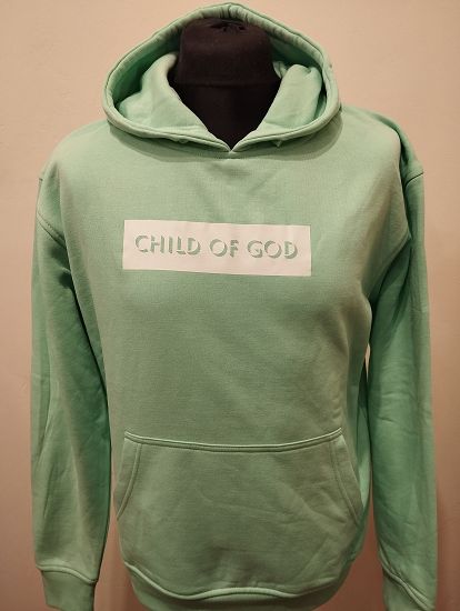 Bluza z kapturem miętowa - Child of God