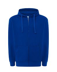 Bluza z kapturem rozpinana niebieska JHK RB-ROYAL BLUE