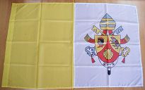 Flaga z herbem papieskim - Benedykt XVI