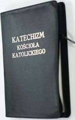 Katechizm Kościoła Katolickiego zamek skóra - mały format