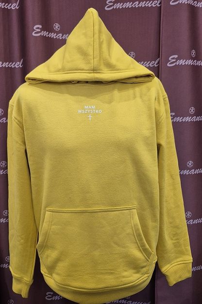 Bluza z kapturem żółta Mam wszystko