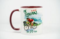 Kubek z kolorowym wnętrzem Nie zwalniaj po 50-tce - 3