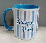 Kubek z kolorowym wnętrzem - Śliczna Pani