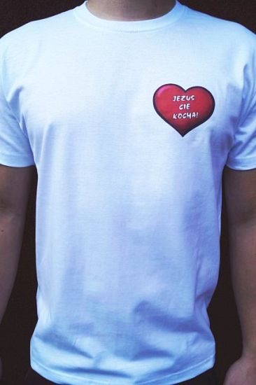 Koszulka T-shirt - Jezus Cię kocha
