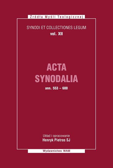Acta Synodalia ann. 553-600