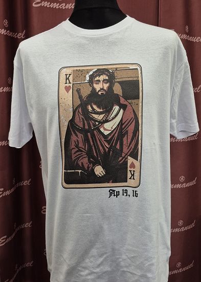 Koszulka biała Król królów (jednostronna)