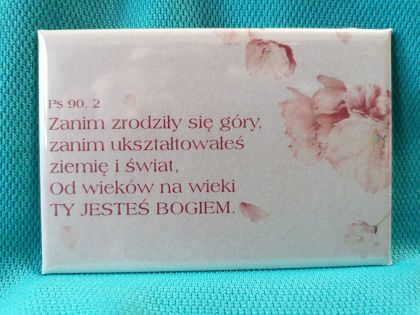 Magnes metalowy 8 x 5,5 cm Zanim zrodziły się góry...
