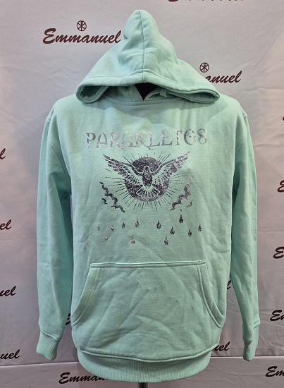 Bluza z kapturem miętowa Parakletos