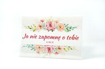 Magnes metalowy 8 x 5,5 cm Ja nie zapomnę o tobie