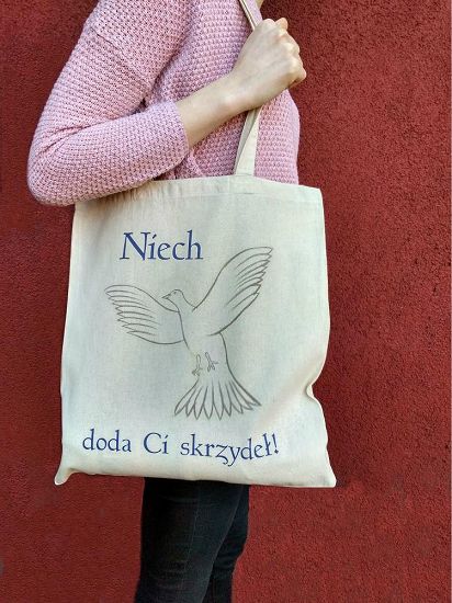 Torba bawełniana Niech doda Ci skrzydeł!