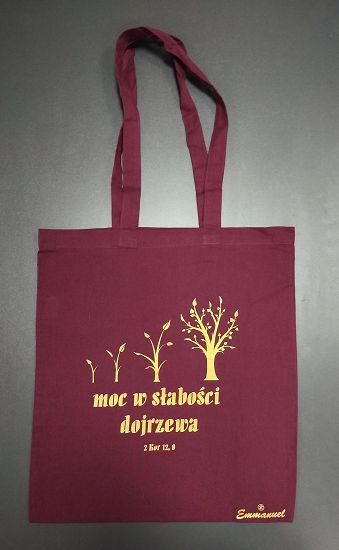 Torba bawełniana "Moc w słabości dojrzewa"