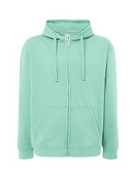 Bluza z kapturem rozpinana zielona JHK MG-MINT GREEN