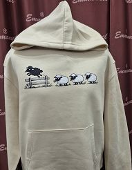 Bluza z kapturem beżowa 100 owieczek