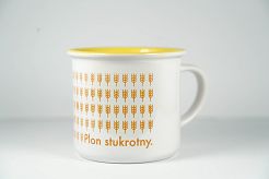 Kubek ceramiczny z kolorowym wnętrzem Plon Stukrotny