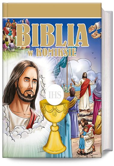 Biblia w komiksie - wydanie w obwolucie pierwszokomunijnej