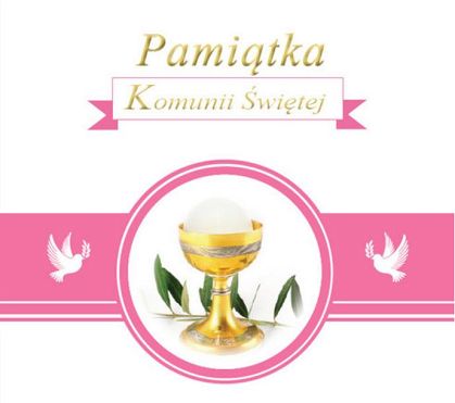 Pamiątka Komunii Świętej dla dziewczynki