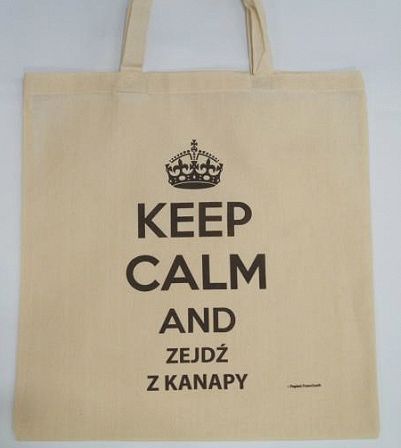 Torba bawełniana - Keep calm and zejdź z kanapy
