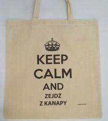Torba bawełniana - Keep calm and zejdź z kanapy