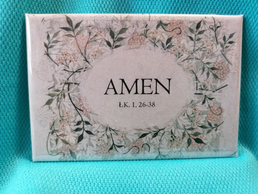 Magnes metalowy 8 x 5,5 cm Amen